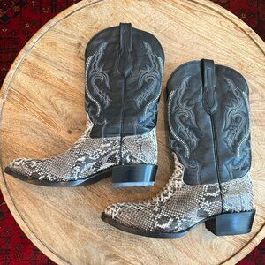 NEW JB Dillon Reserve Python Leather Western Cowboy Boots – Men’s Size 10.5